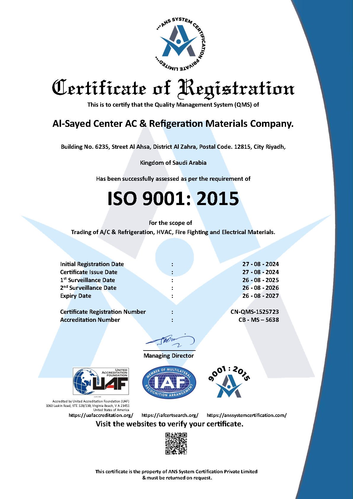 AL SAYED-CENTER - ISO